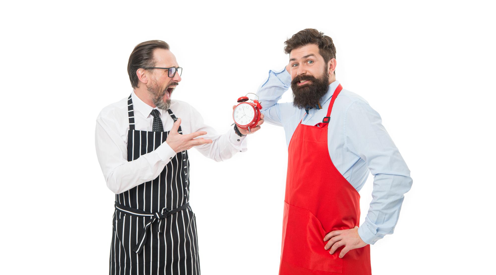 Chef talking to clients during tasting
